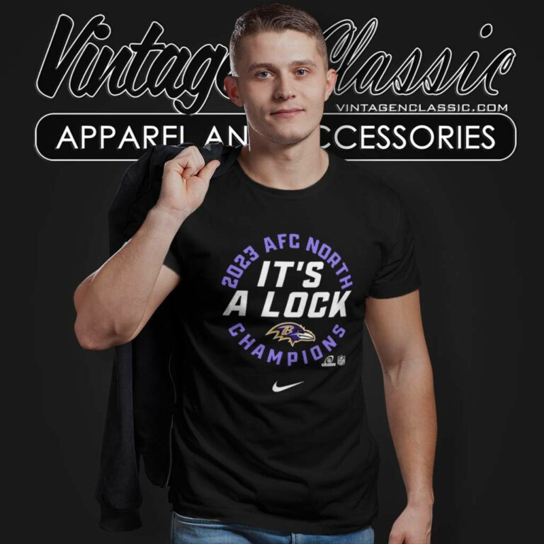 Baltimore Ravens Its A Lock Afc North Division Champions Nike T Shirt Baltimore Ravens Its A Lock Afc North Division Champions Nike T Shirt