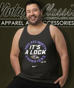 Baltimore Ravens Its A Lock Afc North Division Champions Nike Tank Top Racerback