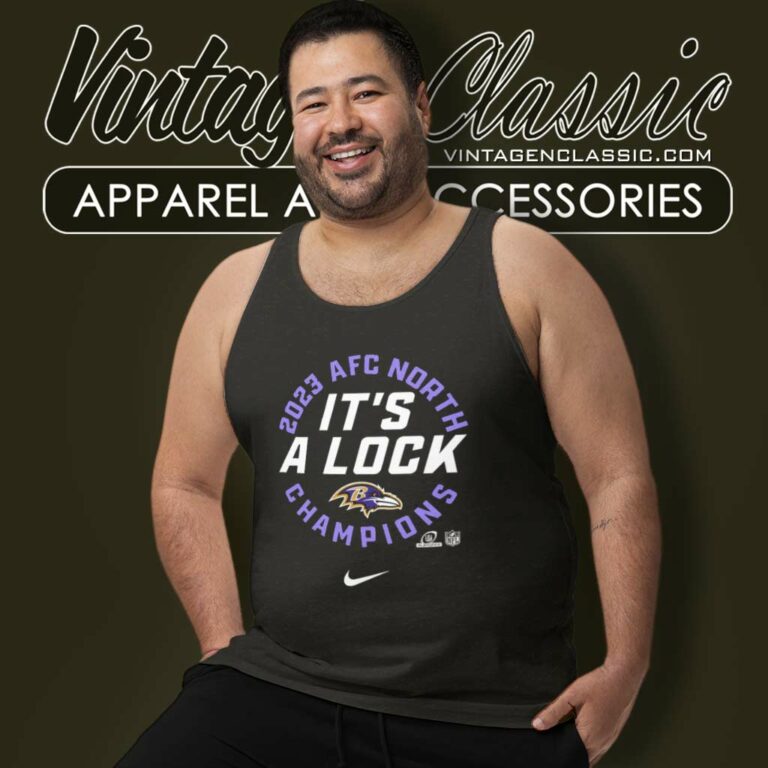 Baltimore Ravens Its A Lock Afc North Division Champions Nike Tank Top Racerback Baltimore Ravens Its A Lock Afc North Division Champions Nike Tank Top Racerback