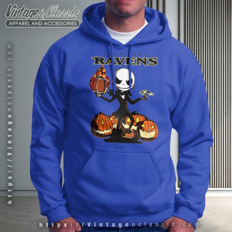 Baltimore Ravens Jack Skellington Halloween Hoodie Baltimore Ravens Jack Skellington Halloween Hoodie