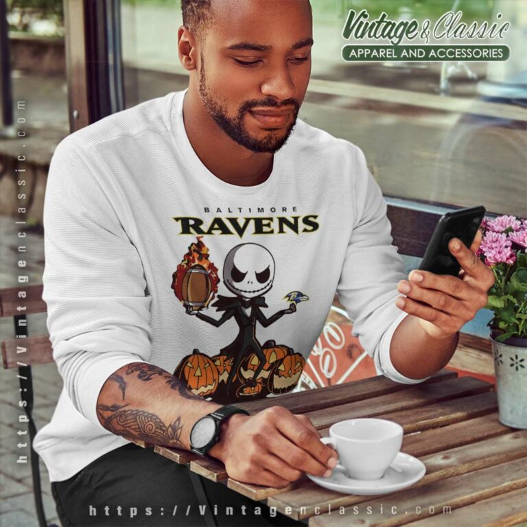 Baltimore Ravens Jack Skellington Halloween Sweatshirt Baltimore Ravens Jack Skellington Halloween Sweatshirt