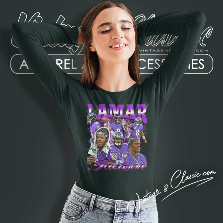 Baltimore Ravens Lamar Jackson Mvp Long Sleeve Tee Baltimore Ravens Lamar Jackson Mvp Long Sleeve Tee