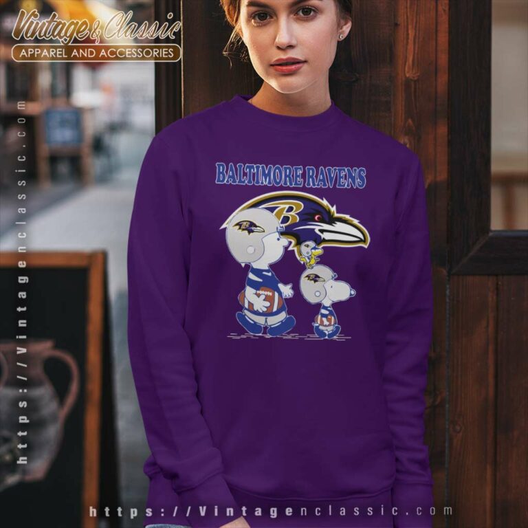 Baltimore Ravens Lets Play Football Together Snoopy Charlie Brown Sweatshirt Baltimore Ravens Lets Play Football Together Snoopy Charlie Brown Sweatshirt