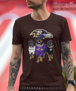 Baltimore Ravens Logo And Dachshund Dogs Team T Shirt