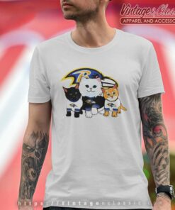 Baltimore Ravens Logo Cats T Shirt