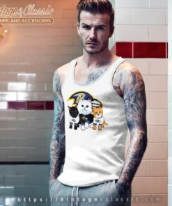 Baltimore Ravens Logo Cats Tank Top Racerback