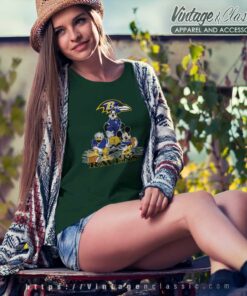 Baltimore Ravens Mickey Mouse Donald Duck Goofy Football Shirt 6 Baltimore Ravens Mickey Mouse Donald Duck Goofy Football Women TShirt