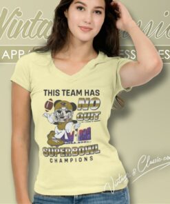 Baltimore Ravens Mickey Mouse This Team Has No Quit Super Bowl Champions 2024 V Neck TShirt