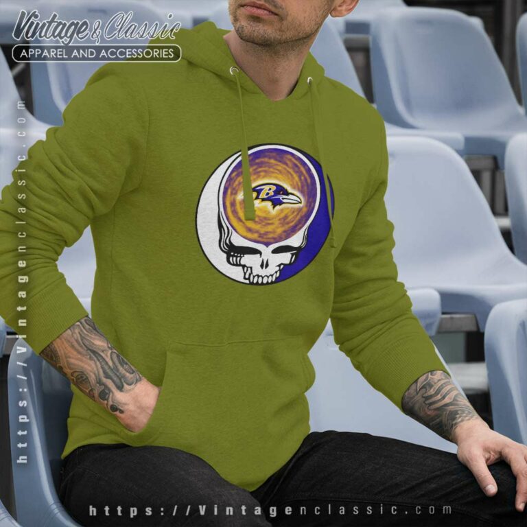 Baltimore Ravens Nfl Grateful Dead Logo Hoodie Baltimore Ravens Nfl Grateful Dead Logo Hoodie