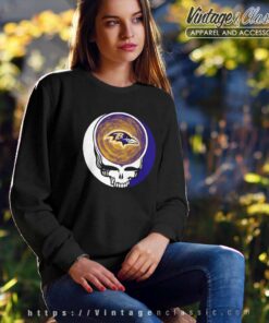 Baltimore Ravens Nfl Grateful Dead Logo Sweatshirt