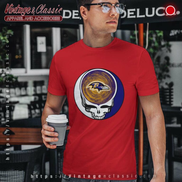 Baltimore Ravens Nfl Grateful Dead Logo T Shirt Baltimore Ravens Nfl Grateful Dead Logo T Shirt
