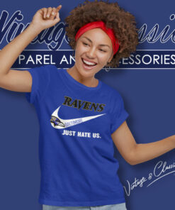 Baltimore Ravens Nike Ravens Just Hate Us Women T Shirt