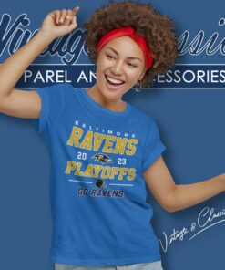 Baltimore Ravens Playoffs Go Ravens 2023 Women TShirt