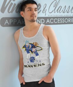 Baltimore Ravens Rick And Morty Dancing Tank Top Racerback
