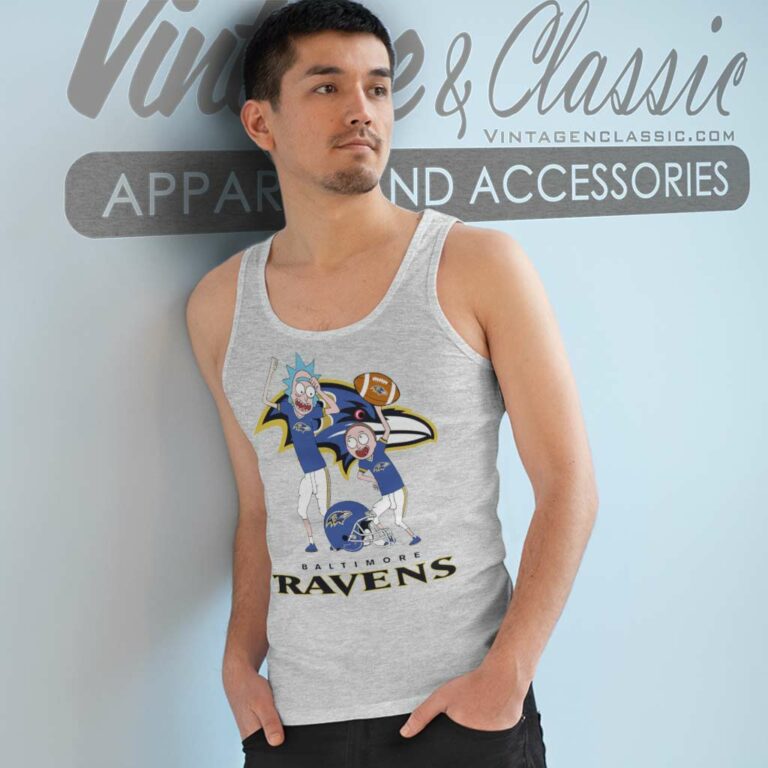 Baltimore Ravens Rick And Morty Dancing Tank Top Racerback Baltimore Ravens Rick And Morty Dancing Tank Top Racerback