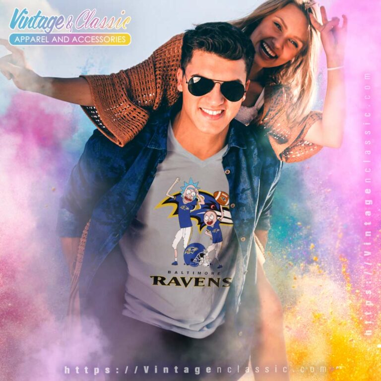 Baltimore Ravens Rick And Morty Dancing V Neck TShirt Baltimore Ravens Rick And Morty Dancing V Neck TShirt