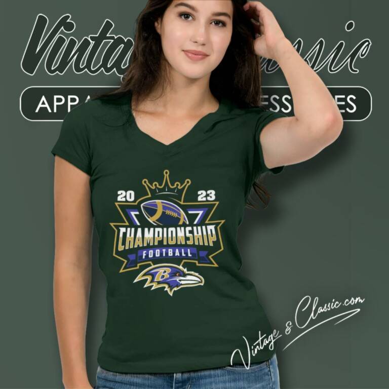 Baltimore Ravens Shirt 2023 Championship Football Nfl V Neck TShirt Baltimore Ravens Shirt 2023 Championship Football Nfl V Neck TShirt
