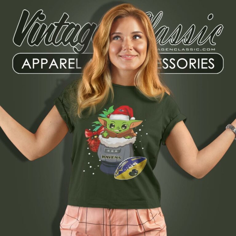 Baltimore Ravens Shirt Christmas Baby Yoda Star Wars Funny Happy Nfl Women T Shirt Baltimore Ravens Shirt Christmas Baby Yoda Star Wars Funny Happy Nfl Women T Shirt