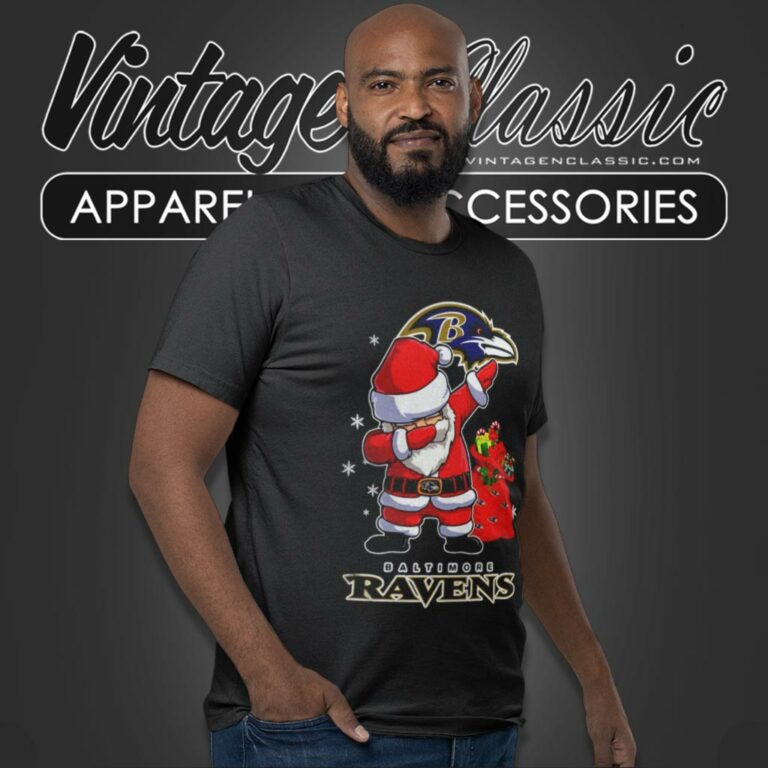 Baltimore Ravens Shirt Santa Dabbing Christmas T Shirt Baltimore Ravens Shirt Santa Dabbing Christmas T Shirt