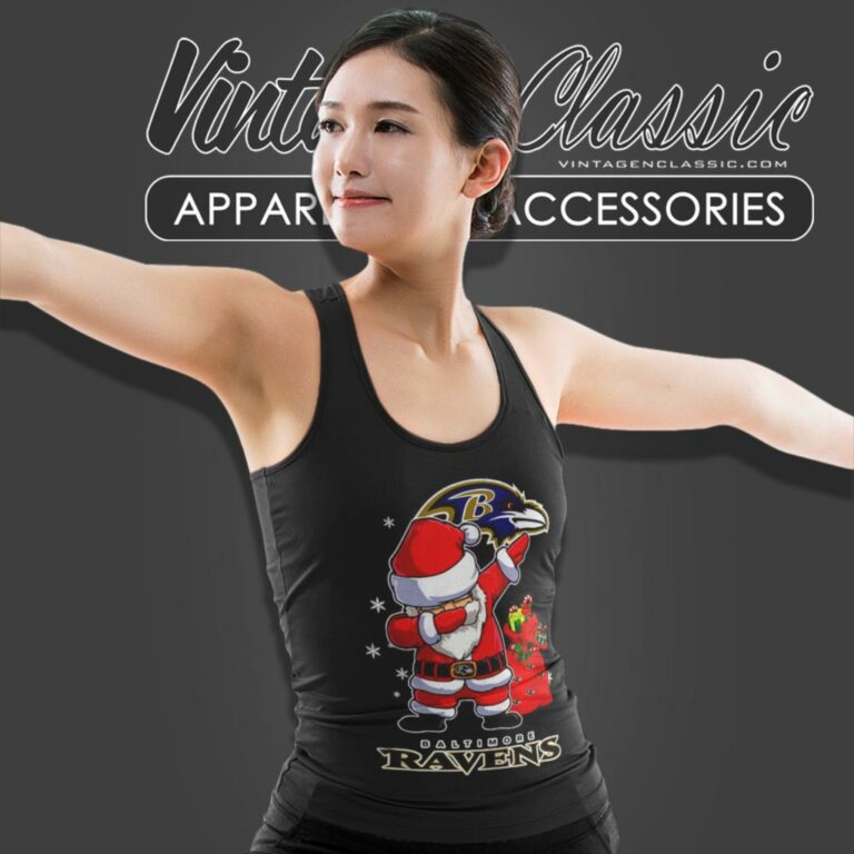 Baltimore Ravens Shirt Santa Dabbing Christmas Tank Top Racerback Baltimore Ravens Shirt Santa Dabbing Christmas Tank Top Racerback