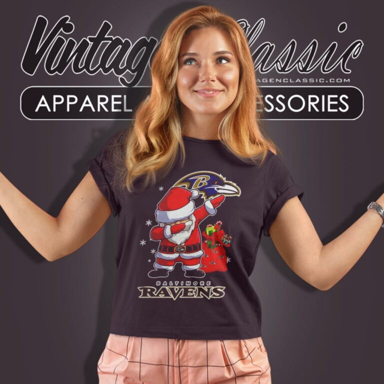 Baltimore Ravens Shirt Santa Dabbing Christmas Women T Shirt Baltimore Ravens Shirt Santa Dabbing Christmas Women T Shirt