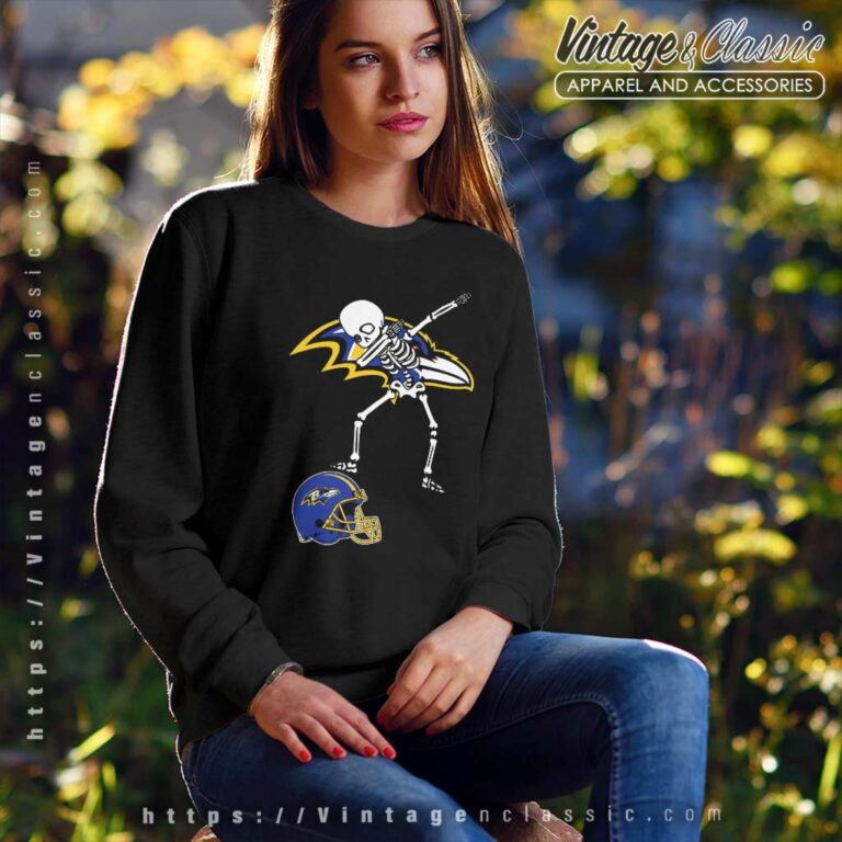 Baltimore Ravens Skeleton Dabbing Sweatshirt Baltimore Ravens Skeleton Dabbing Sweatshirt