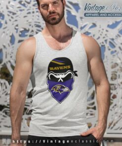 Baltimore Ravens Skull Bandana Tank Top Racerback