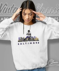 Baltimore Ravens Skyline Lamar Jackson Sweatshirt