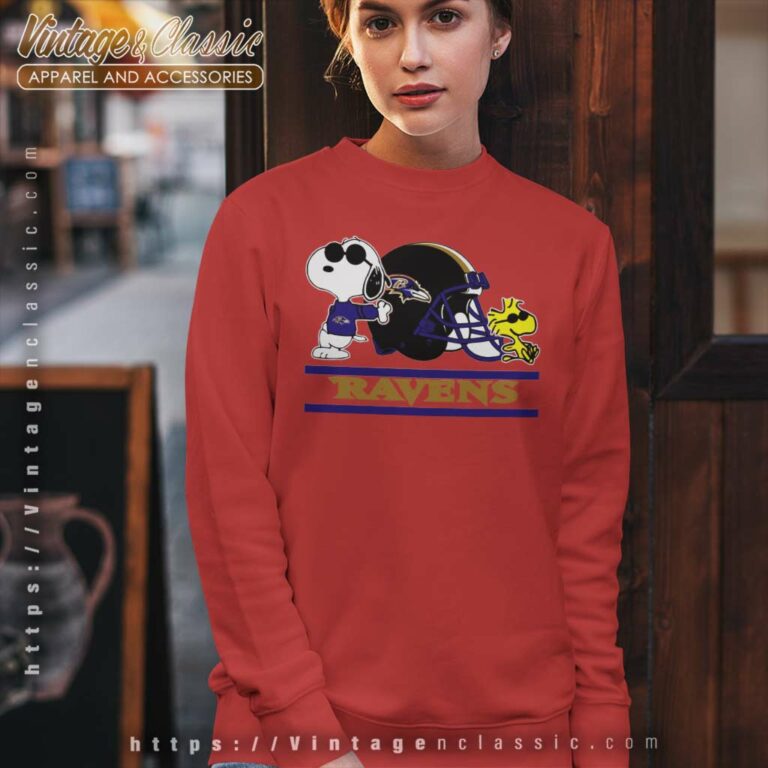 Baltimore Ravens Snoopy And Woodstock Helmet Sweatshirt Baltimore Ravens Snoopy And Woodstock Helmet Sweatshirt
