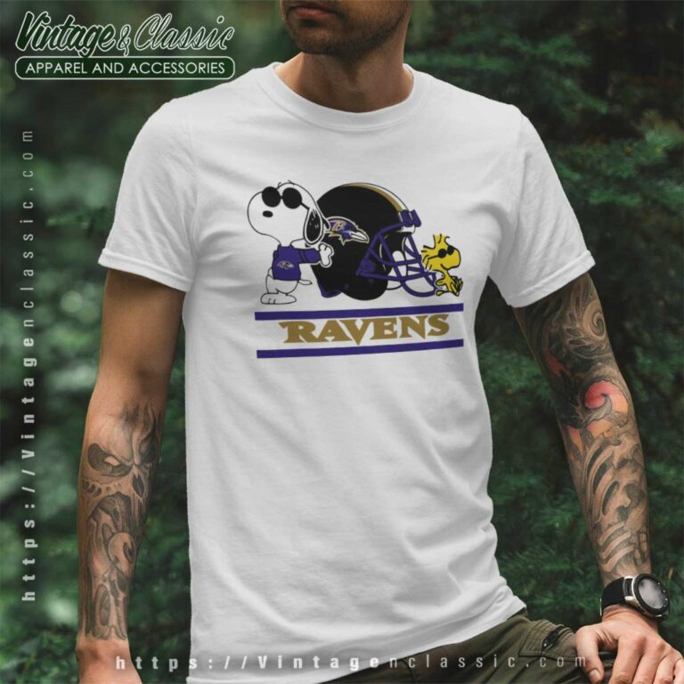 Baltimore Ravens Snoopy And Woodstock Helmet T Shirt Baltimore Ravens Snoopy And Woodstock Helmet T Shirt