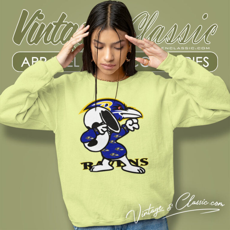 Baltimore Ravens Snoopy Dabbing Sweatshirt Baltimore Ravens Snoopy Dabbing Sweatshirt