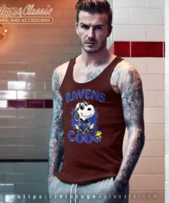 Baltimore Ravens Snoopy Joe Cool Tank Top Racerback