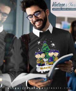 Baltimore Ravens Snoopy Peanuts Christmas Sweatshirt