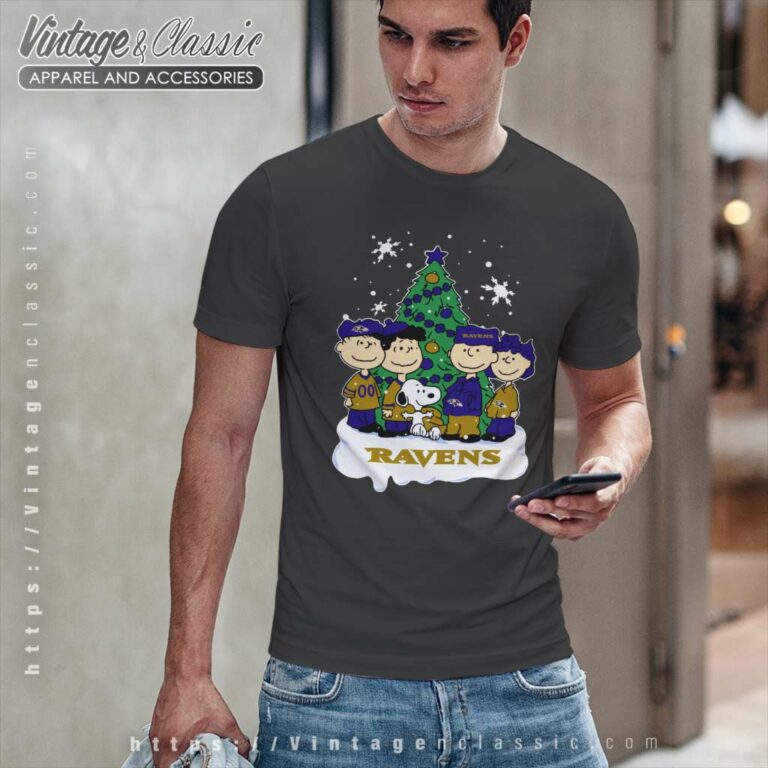 Baltimore Ravens Snoopy Peanuts Christmas T Shirt Baltimore Ravens Snoopy Peanuts Christmas T Shirt