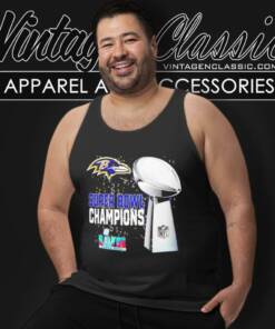 Baltimore Ravens Super Bowl Champions Lviii Las Vegas 2024 Tank Top Racerback