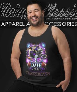 Baltimore Ravens Super Bowl Lviii Champions Nfl 2024 Tank Top Racerback