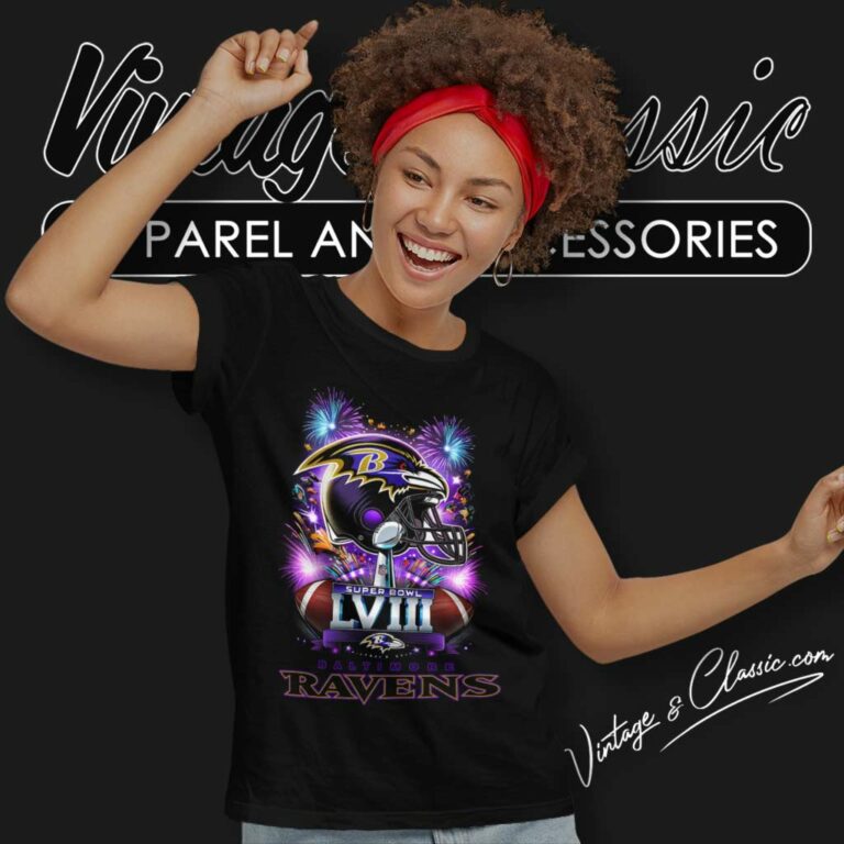 Baltimore Ravens Super Bowl Lviii Champions Nfl 2024 Women TShirt Baltimore Ravens Super Bowl Lviii Champions Nfl 2024 Women TShirt