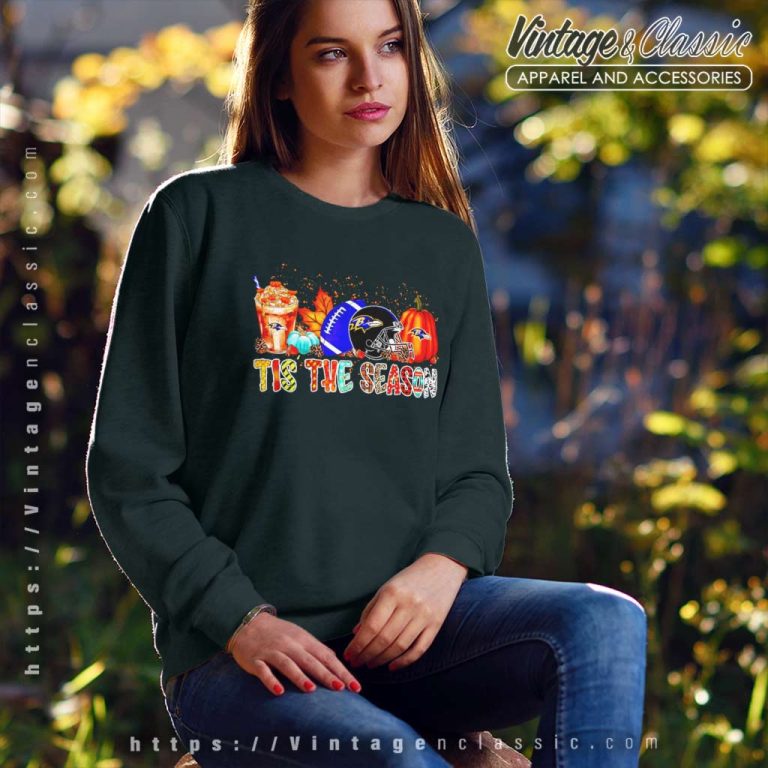 Baltimore Ravens Tis The Season Halloween Sweatshirt Baltimore Ravens Tis The Season Halloween Sweatshirt