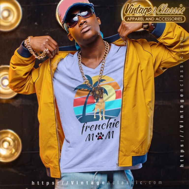 Bandana Frenchie Mom Mothers Day V Neck TShirt Bandana Frenchie Mom Mothers Day V Neck TShirt