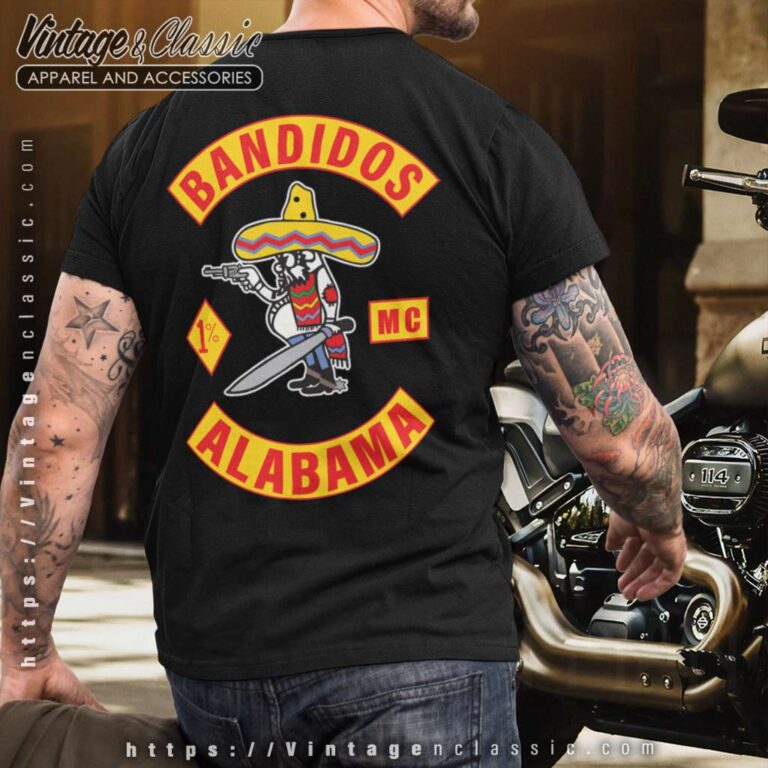 Bandidos MC Alabama T Shirt Back Bandidos MC Alabama T Shirt Back