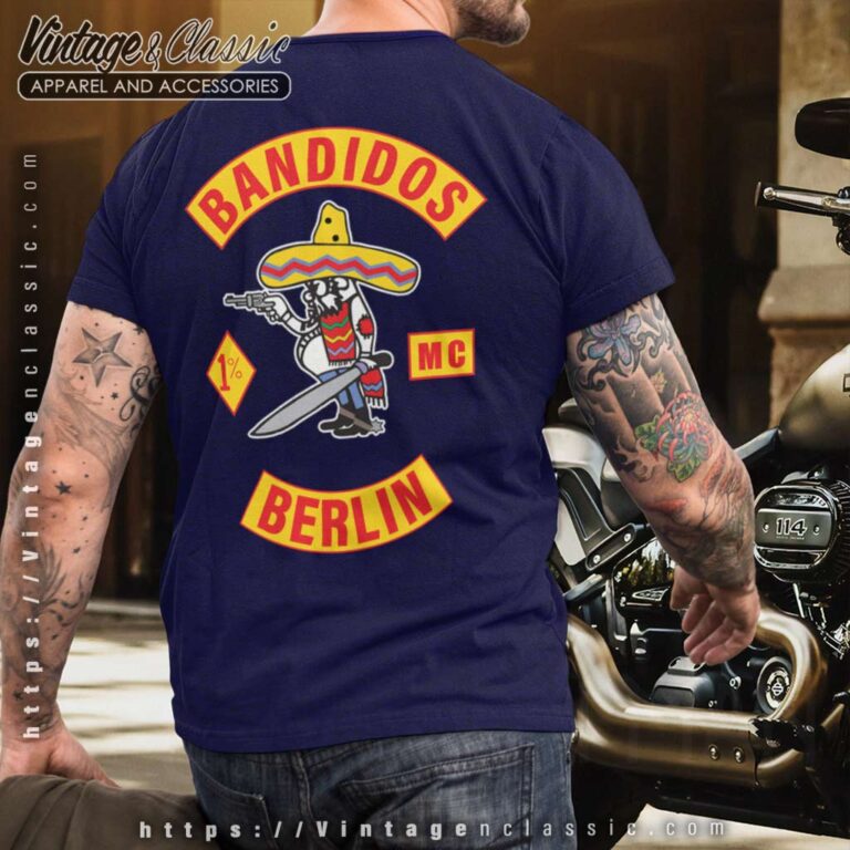 Bandidos MC Berlin T Shirt Back Bandidos MC Berlin T Shirt Back