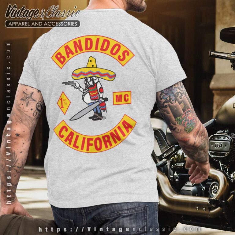 Bandidos MC California T Shirt Back Bandidos MC California T Shirt Back