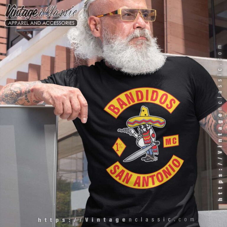 Bandidos MC San Antonio Mens T Shirt Bandidos MC San Antonio Mens T Shirt