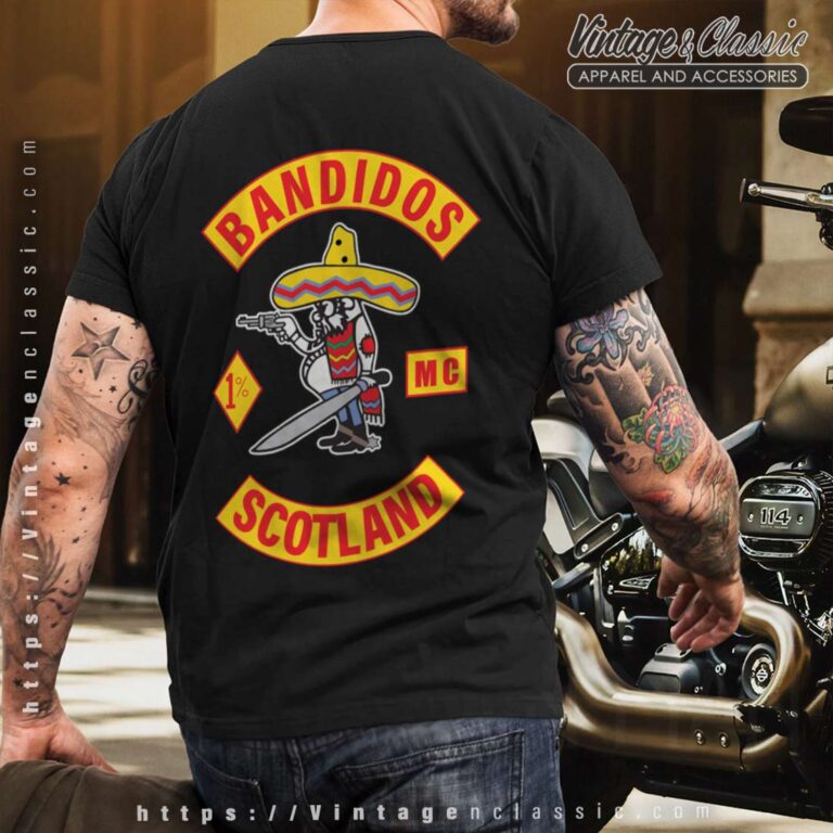 Bandidos MC Scotland T shirt Back Bandidos MC Scotland T shirt Back