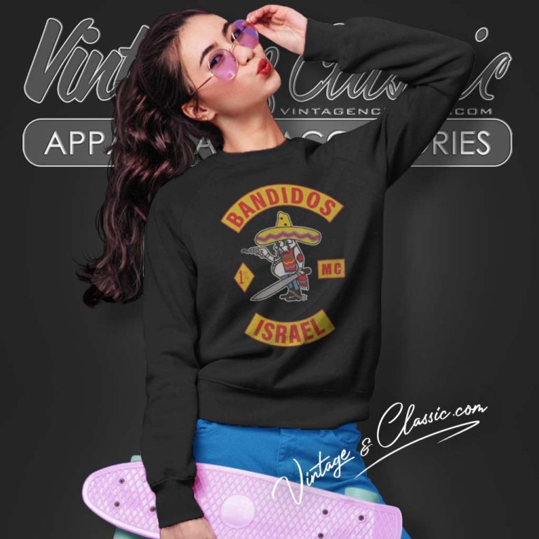 Bandidos Mc Stand With Israel Sweatshirt Bandidos Mc Stand With Israel Sweatshirt