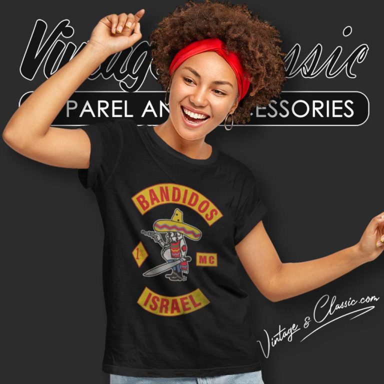 Bandidos Mc Stand With Israel Women TShirt Bandidos Mc Stand With Israel Women TShirt