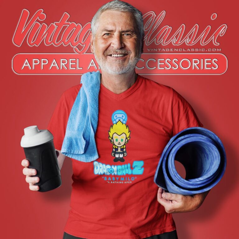 Bape X Dragon Ball Z Gotenks Baby Milo V Neck TShirt Bape X Dragon Ball Z Gotenks Baby Milo V Neck TShirt