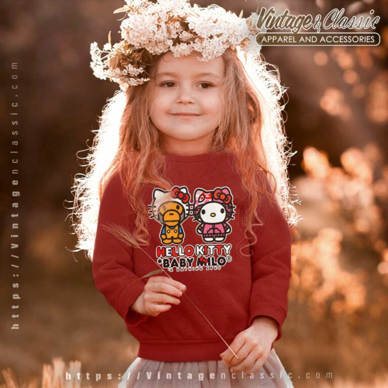 Bape X Hello Kitty Baby Milo Kid Sweatshirt Bape X Hello Kitty Baby Milo Kid Sweatshirt