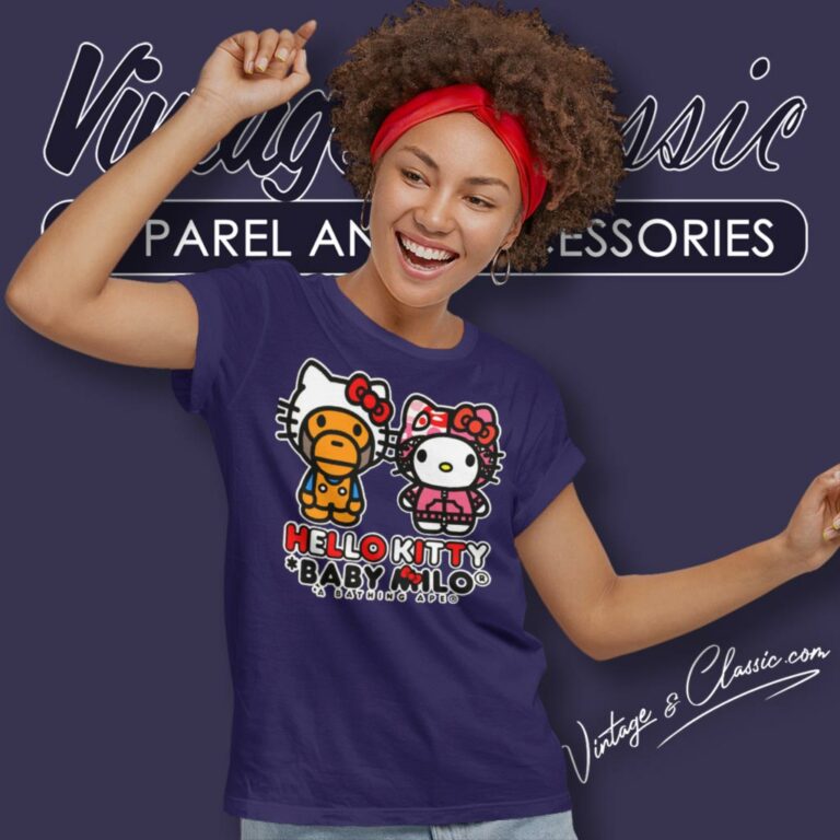 Bape X Hello Kitty Baby Milo Women T Shirt Bape X Hello Kitty Baby Milo Women T Shirt