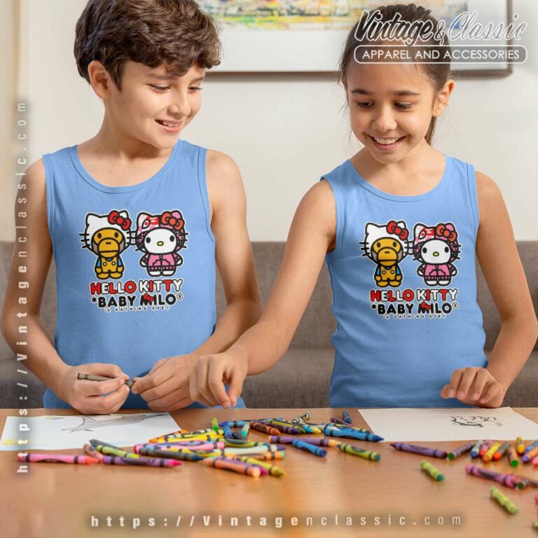 Bape X Hello Kitty Baby Milo Youth Tank Top Bape X Hello Kitty Baby Milo Youth Tank Top
